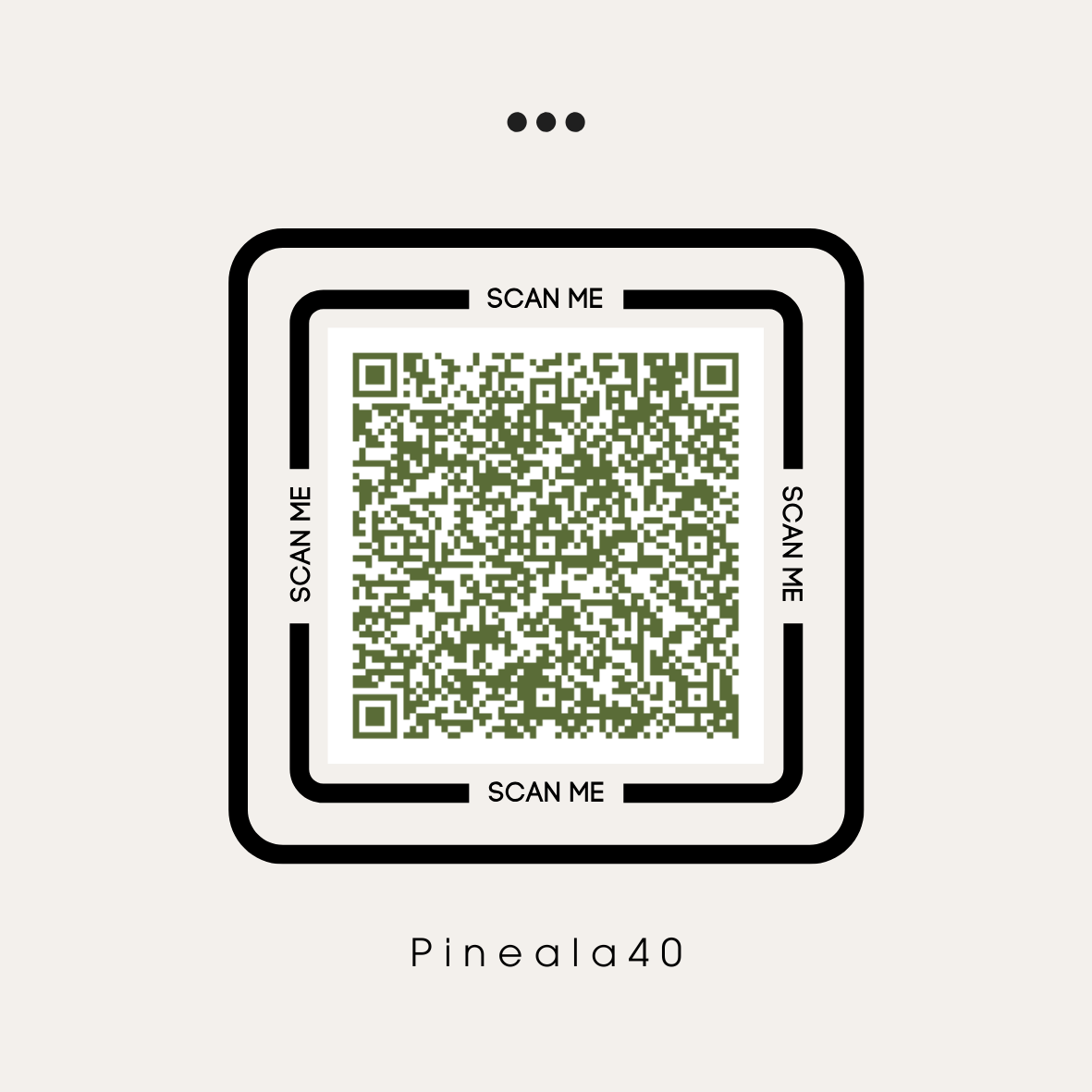 Beige and black minimalist qr code business square sticker 20250422 223657 0000